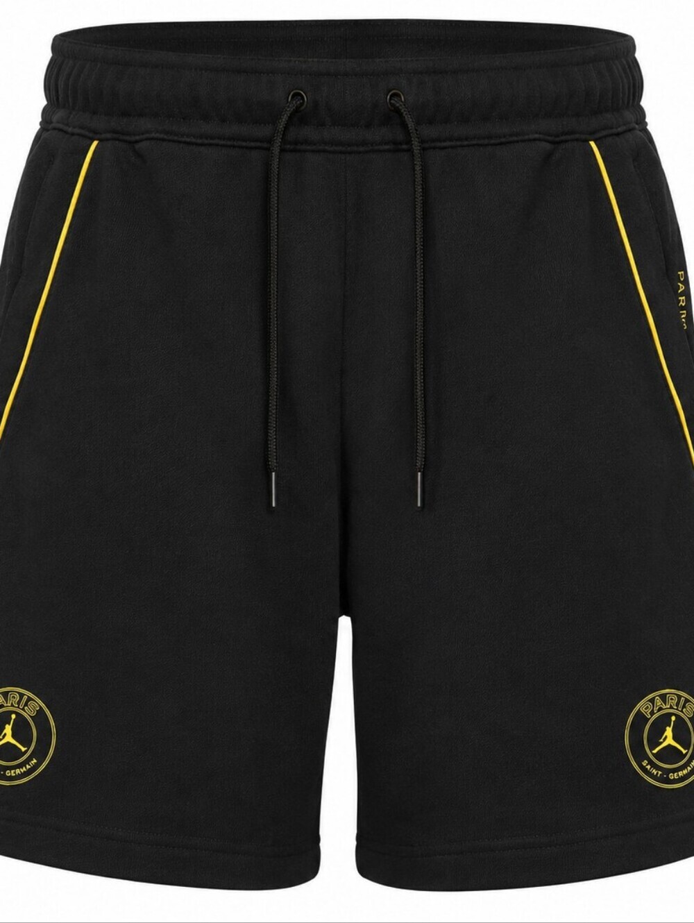 Nike Air Jordan x PSG Paris Saint-Germain Fleece Shorts  Men's Rare Black/Gold